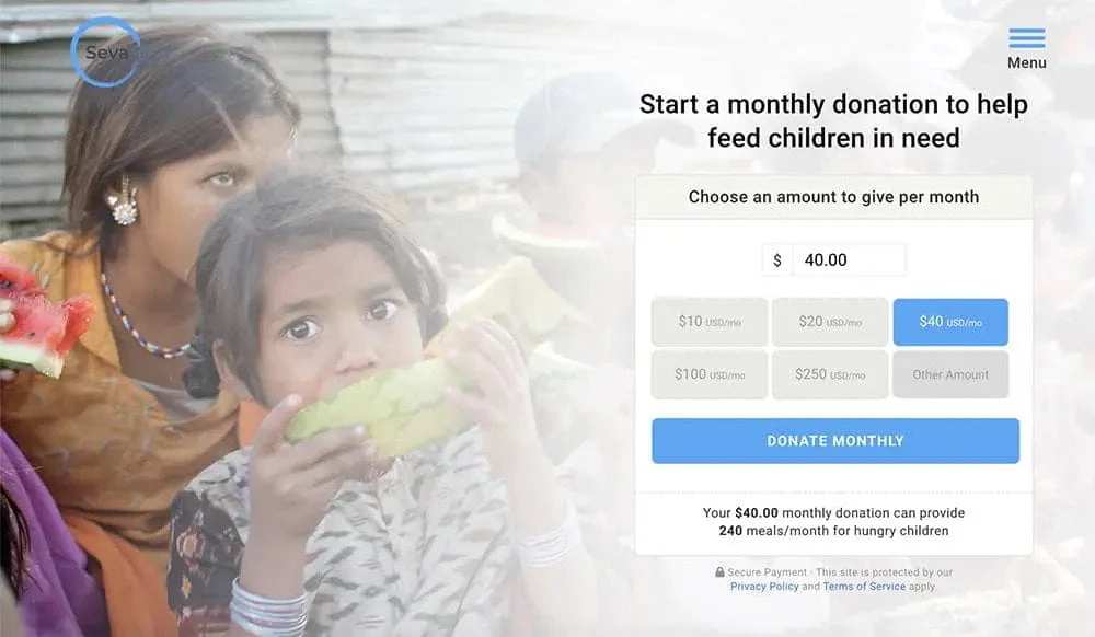 Seva Donations